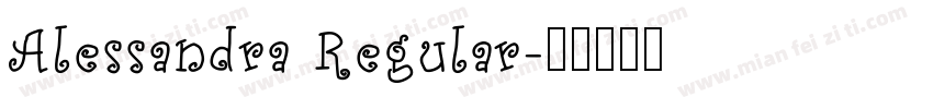 Alessandra Regular字体转换